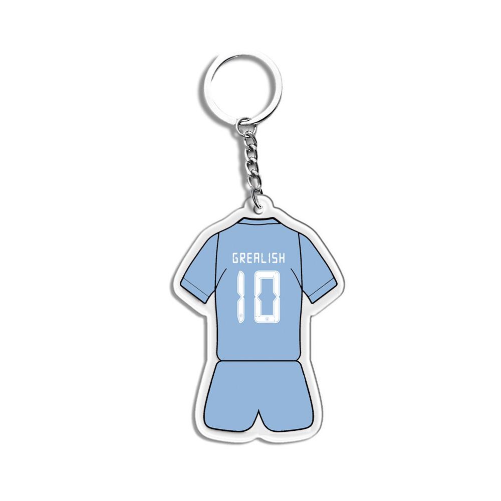 Porte-clés Joueur Étoile: Messi, Ronaldo, Neymar - Souvenirs et Cadeaux de Football en Acrylique