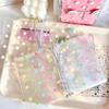 1Pcs Polka Dot Print Passport Holder Clear Elastic Band Design Passport Cover Portable Transparent Passport Protector Case