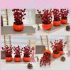 Red Persimmon Decorative Plant Foam Fruit Flowerpots For Gifts Housewarming