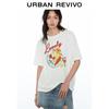 UR2026 Women's Cotton Round Neck Printed T-shirt