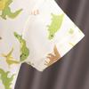 0-5-Year-old boy's short sleeved Set Children's cartoon dinosaur pattern T-shirt Cute two-piece set For boys