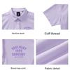 Skechers Bedrucktes gerades lässiges cooles kurzärmeliges Poloshirt für Damen Oberteile Orchidee-Lila L224W082-01X5