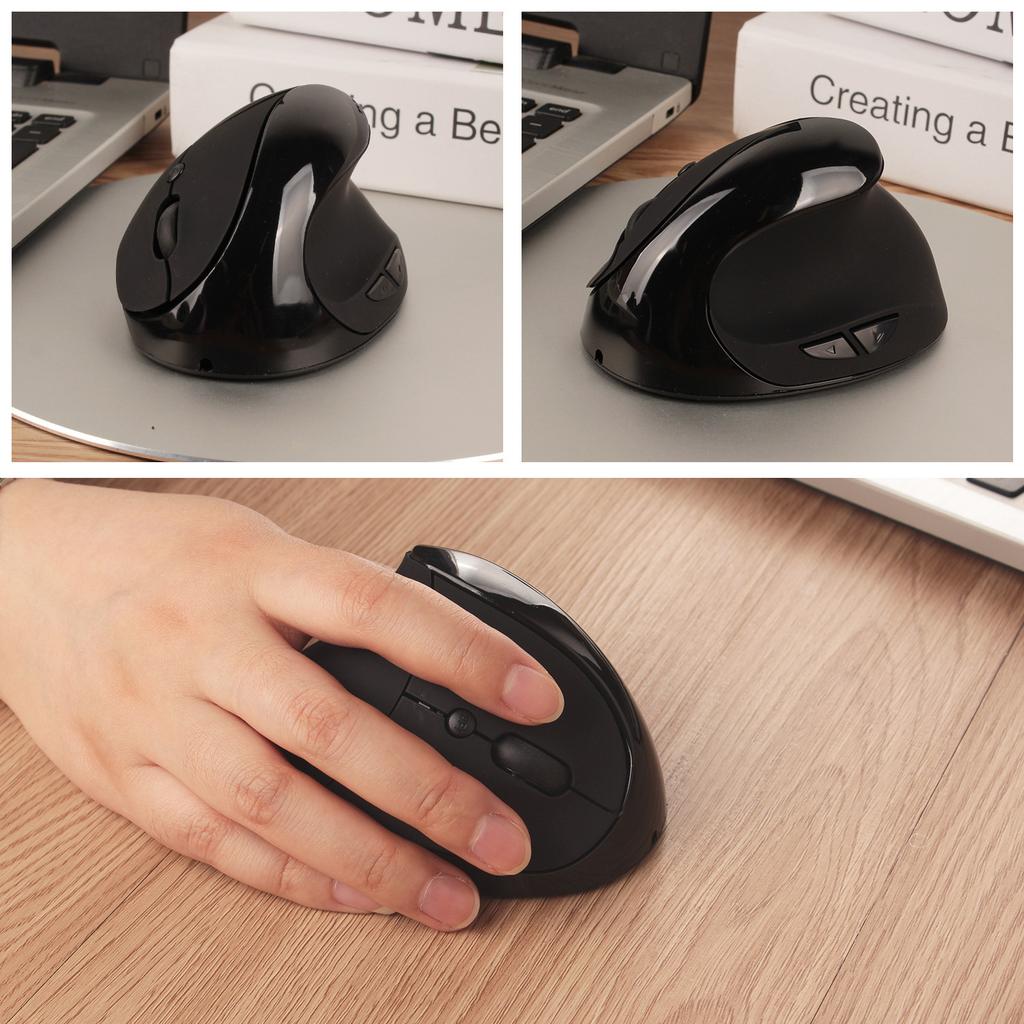 Wireless Charging Vertical Mouse Ergonomics Wireless Upright Photoelectric Built-in Lithium Battery Charging Mouse