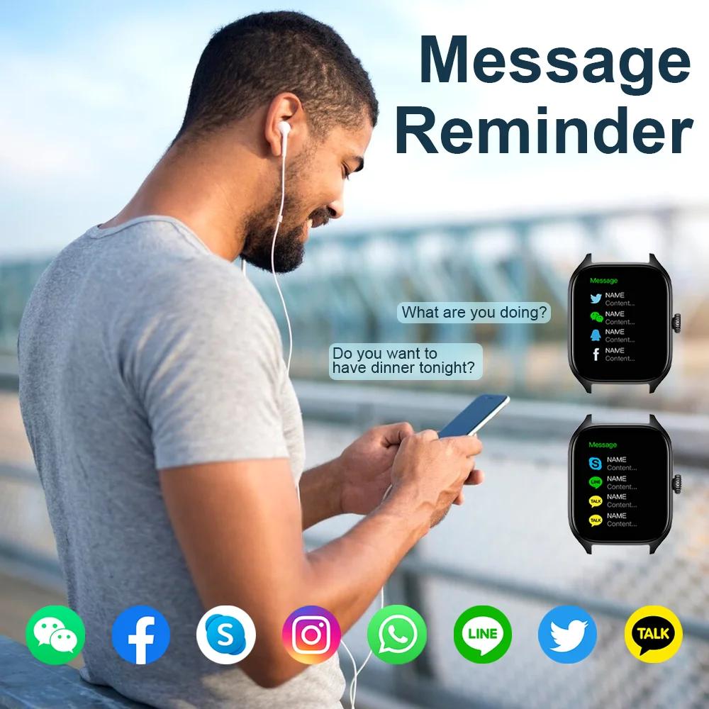 Smart Watch 2026 Men Women Full Touch Screen Sport Fitness Smartwatch Bluetooth For Android IOS Passometer Information Display 2