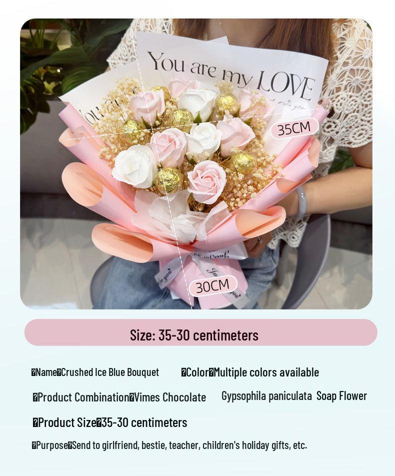 Christmas Chocolate Gift Box Bouquet for Boyfriend, Girlfriend, or Friends - Perfect Birthday or Love Expression Gift