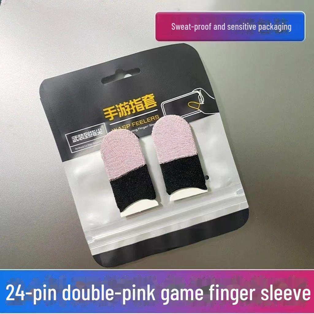 Ultradünne kabellose Gaming-Fingerlinge aus Silberfaser - Schweißfestes Doppelstück für Mobile Gaming
