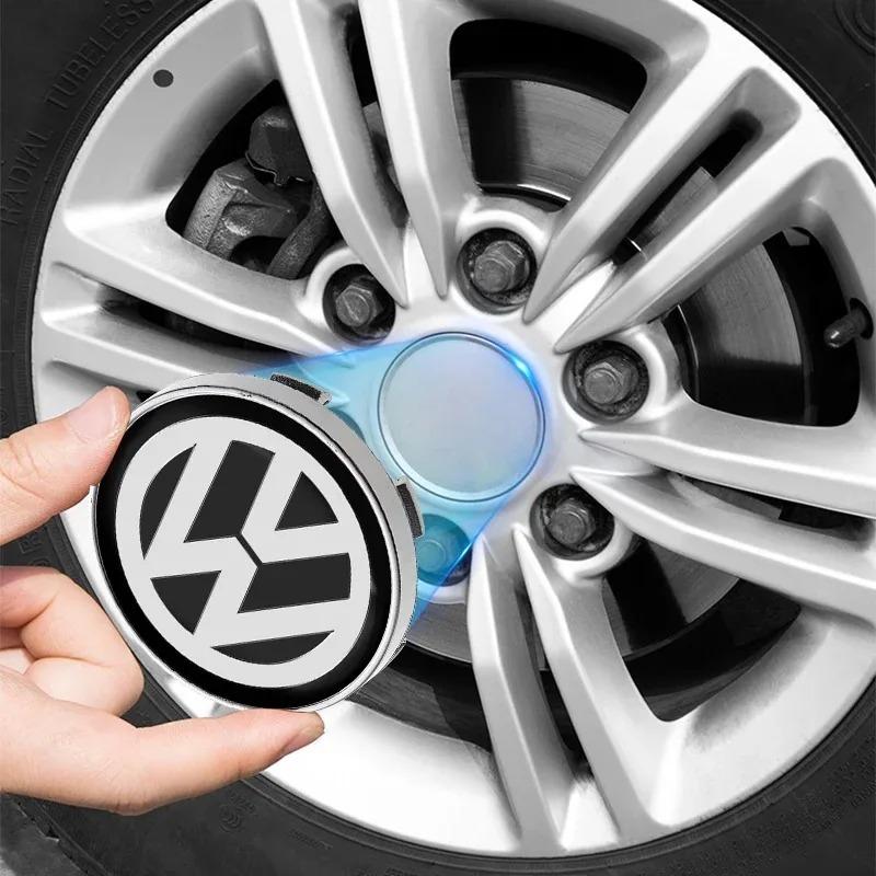 FD08-Car Wheel Center 4PCS 60MM Cap Hub Covers Badge for Volkswagen VW Polo Golf-4 5 6 7 MK5 CC Tiguan Passat MK6 MK7 Accessories