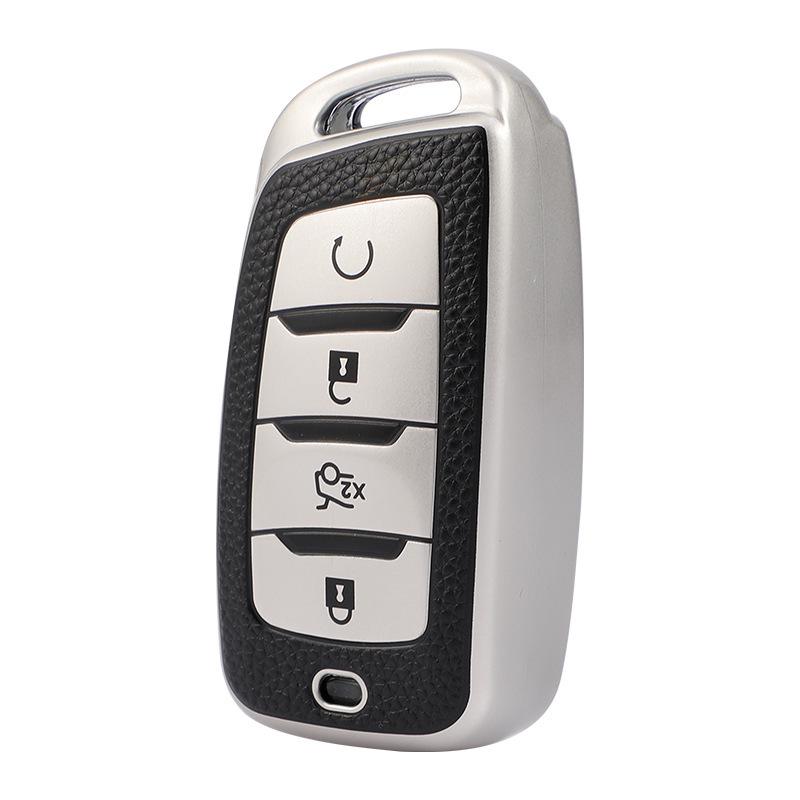 Leather Key Cover for Changan CS35 Plus, CS95, CS85 Coupe - Full Wrap Protection