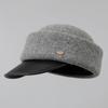 British retro equestrian hat women's autumn and winter versatile face small knitted cap fashionable and elegant temperament top hat