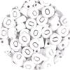100pcs/lot 7mm Round Acrylic Letter Beads A-Z Alphabet Beads Loose Beads For DIY Bracelet Necklace Keychain Jewelry Making