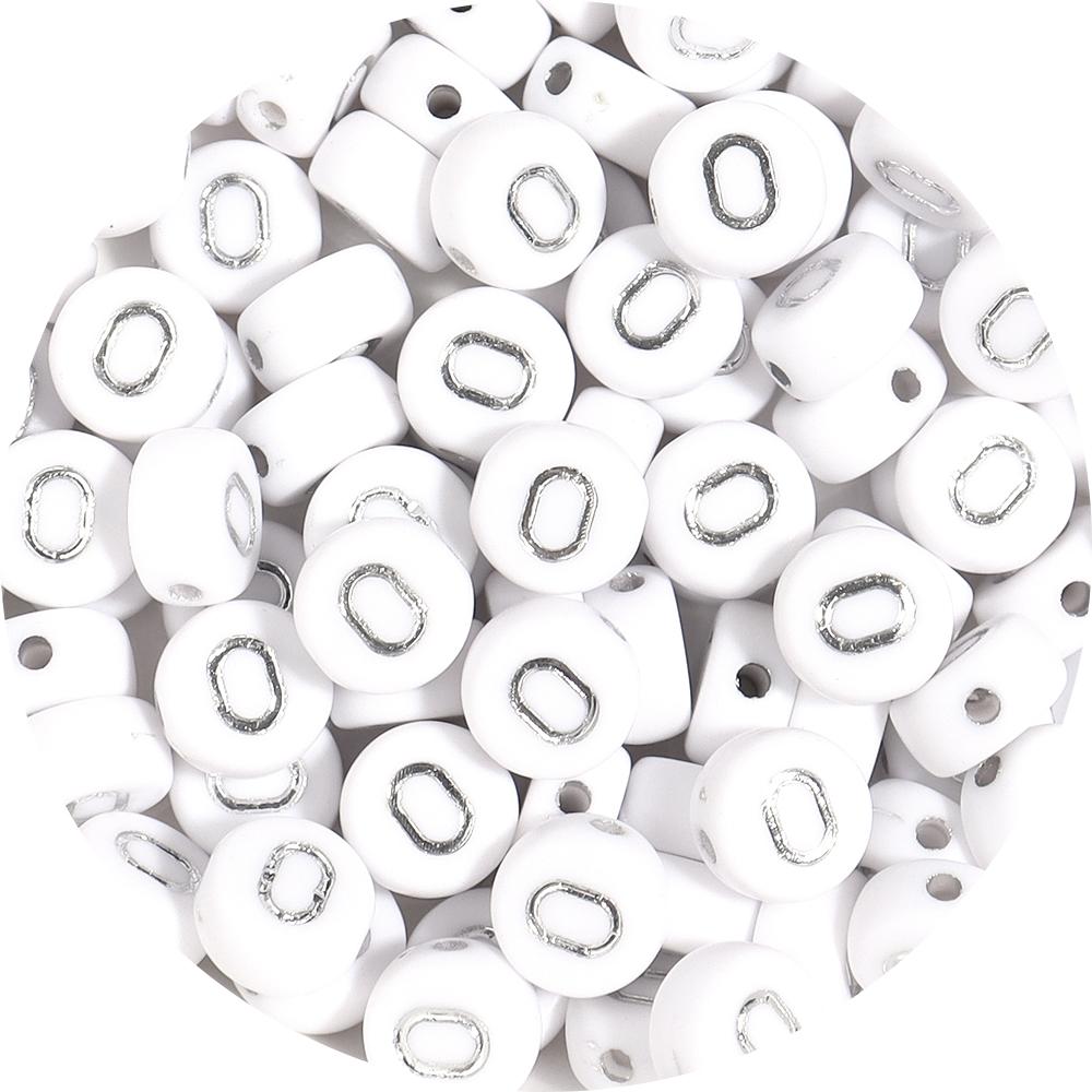 100pcs/lot 7mm Round Acrylic Letter Beads A-Z Alphabet Beads Loose Beads For DIY Bracelet Necklace Keychain Jewelry Making