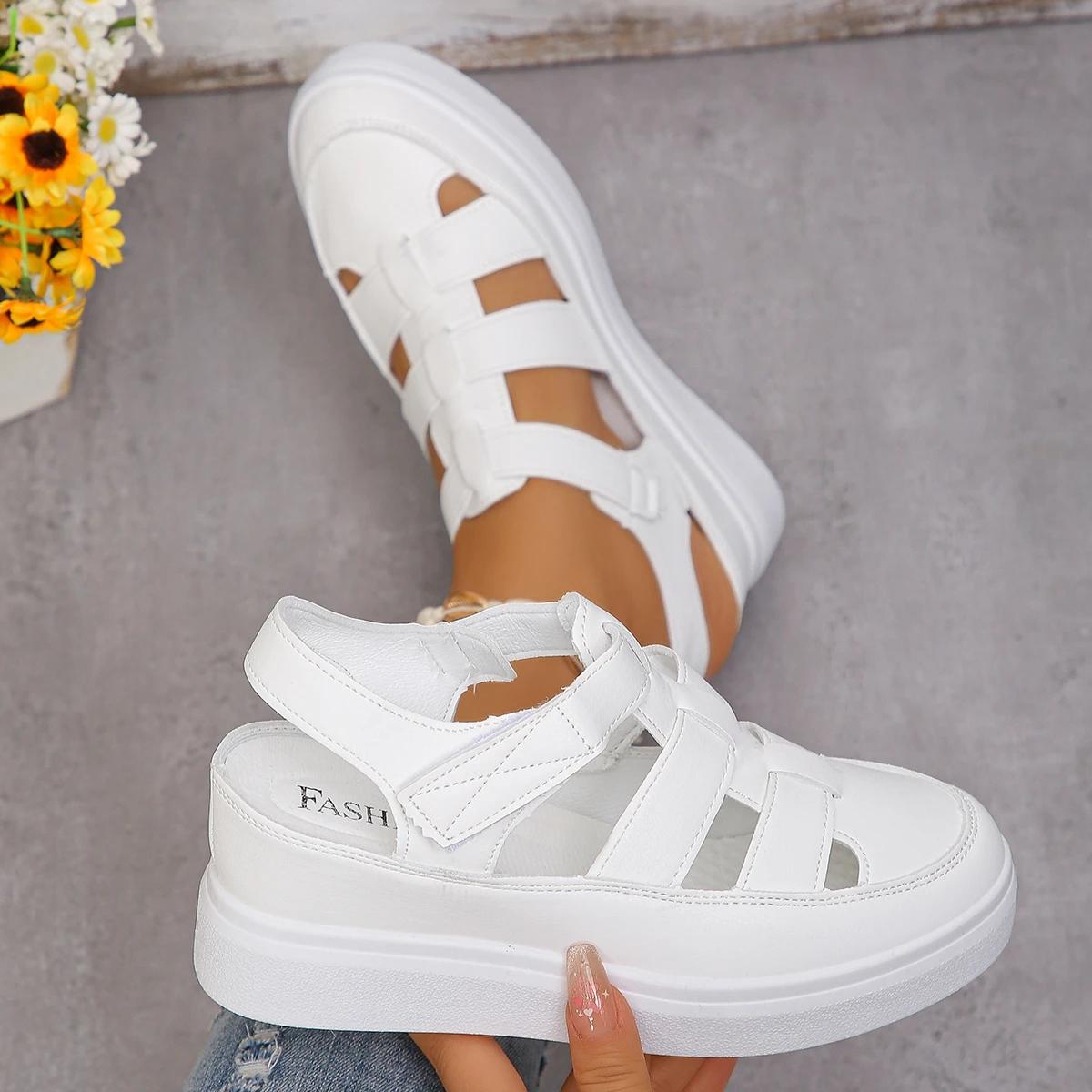

Fashion Women Sandals Summer 2025 New Wedges Heels Platform Sandals Women Hollow Out Gladiator Sandals Summer Thick Sole Shoes for Women 42