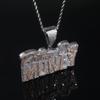 Hip-hop Zircon-Inlaid MONEY Letter Pendant Necklace - Trendy Men's Jewelry