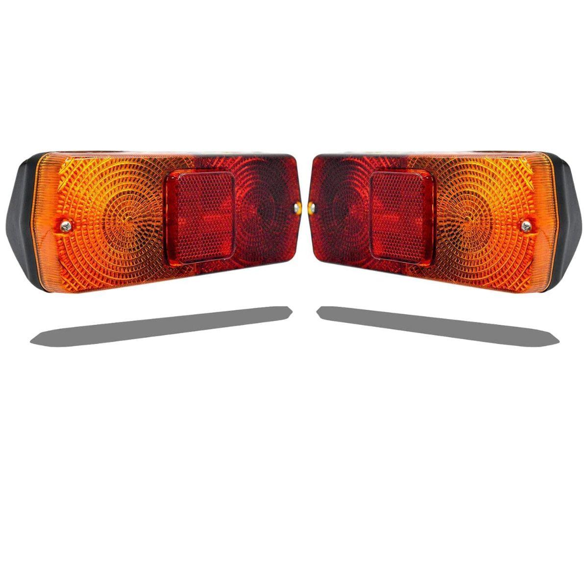 

12V Super Bright LED Rear Combination Tail Light Assembly for Massey Ferguson Tractors красный/янтарь