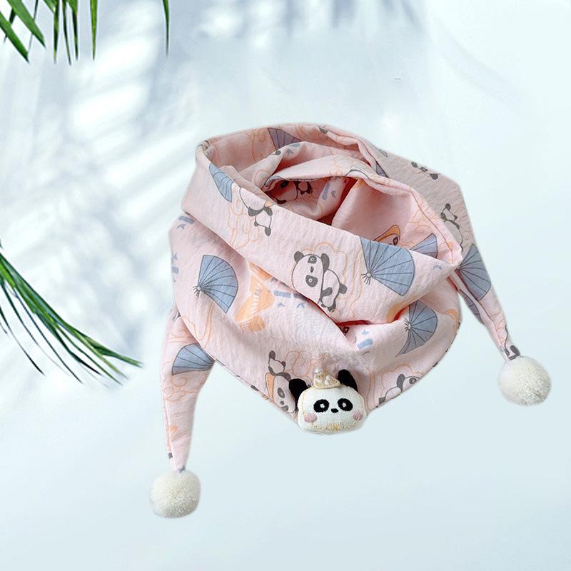 2025 Cute Children's Triangle Scarf - Warm & Versatile Neck Warmer for Autumn & Winter