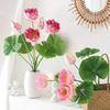 Green Lotus Leaves Lotus Artificial Flower Multicolor Lifelike Flower Fake Flower  Desktop Ornament