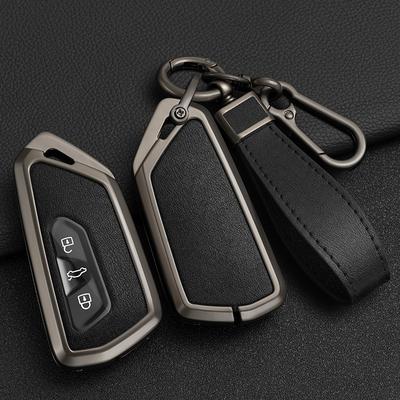 Alloy Car Key Case Cover for VW Volkswagen Golf 8 MK8 ID.3 ID.4 Cupra Skoda Octavia A8 SEAT Leon MK4 2020 2021 Formentor Tarraco