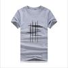 Tops Men Printing Short Sleeve T Shirt Cotton Casual Blouse