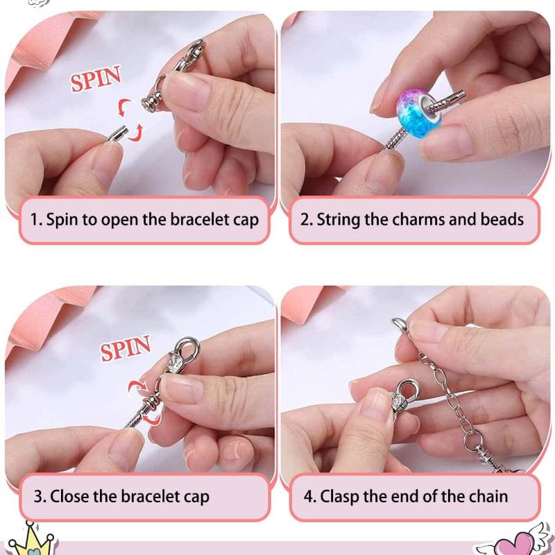 24 Grids Christmas Advent Calendar Gift Box With Diy Unicorn Bracelet Beads Making Kit Countdown Calendar For Girls Holiday Part