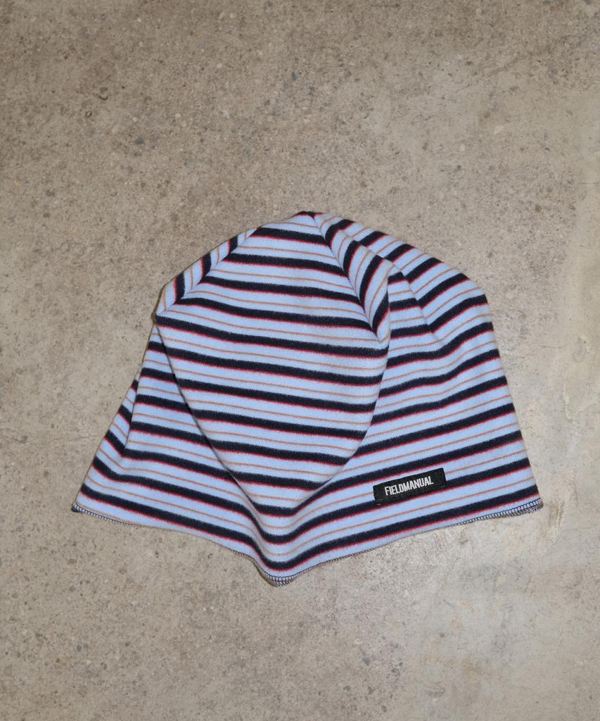 FIELDMANUAL Striped Fleece Beanie Navy