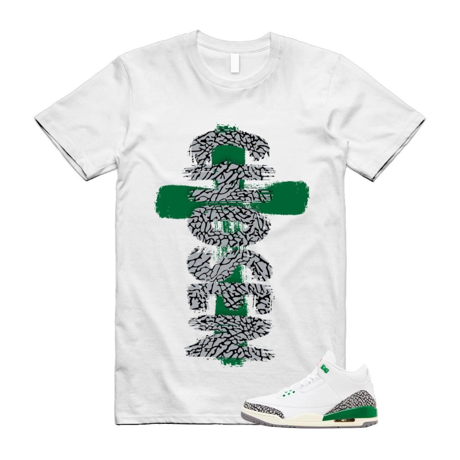 3 Lucky Green White Cement Grey T Shirt Match CHOSEN S