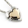 Great TIFFANY&Co. Necklace Double Heart Puzzle Silver 925 Women Used