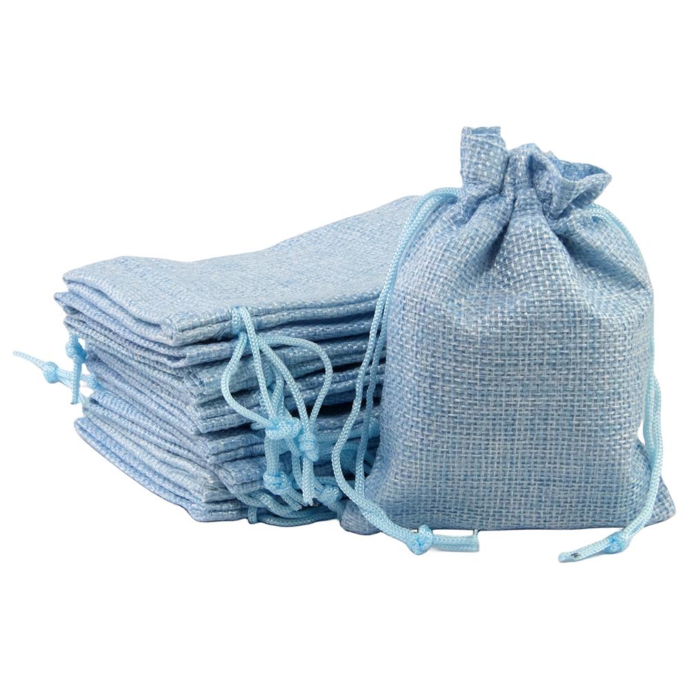 Dice Bag, 10pcs 93mm*125mm Jewellery Bags Burlap Pouch with Drawstring for Jewellery Tarot Dice Gift Packaging Bags