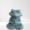 Frog Ornament Resin Material Wealth Luck Symbol Bionic Design Figure Frog Dog Meditation Ornament Indoor Outdoor Decor