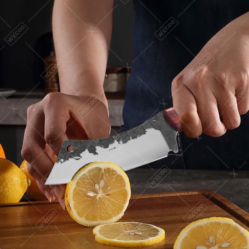 WXCOO Kitchen Knife Hand-Forged Boning Knife for Cutting Meat Fruit Barbecue Cleaver Household Cooking Accessories