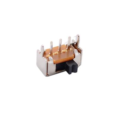 SK-12D07 Mini Slide Switch, 3mm Height 3 Pin 2 Position PCB Mount Electrical Switch with Rating DC12V 0.3A for Electronic Circuit Board Use