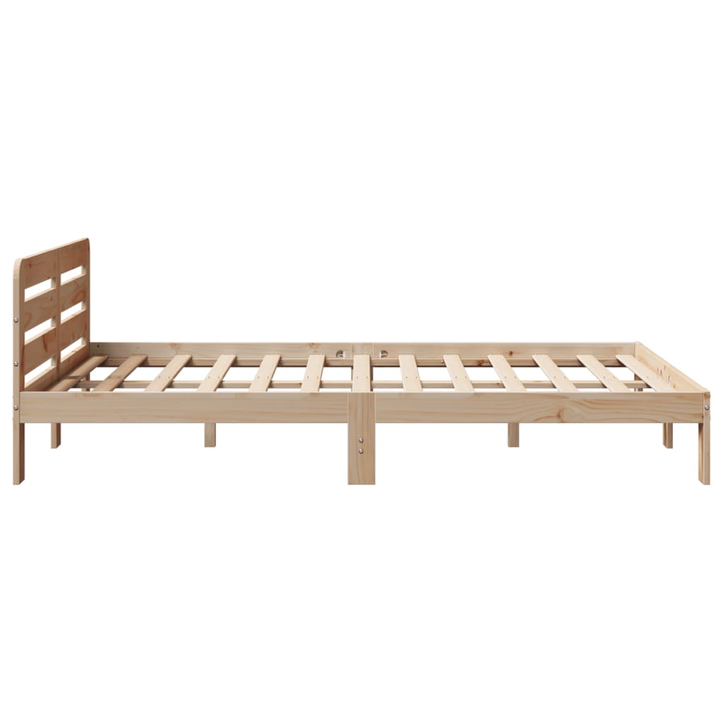 Solid Wood Bed without Mattress 120 x 200 cm Pine Wood