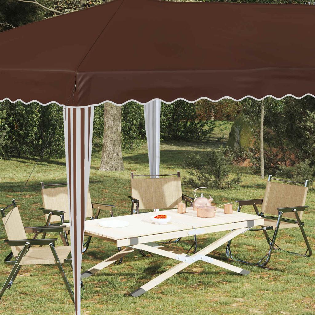 Pop Up Party Tent 575 X 290 X 245 Cm Brown