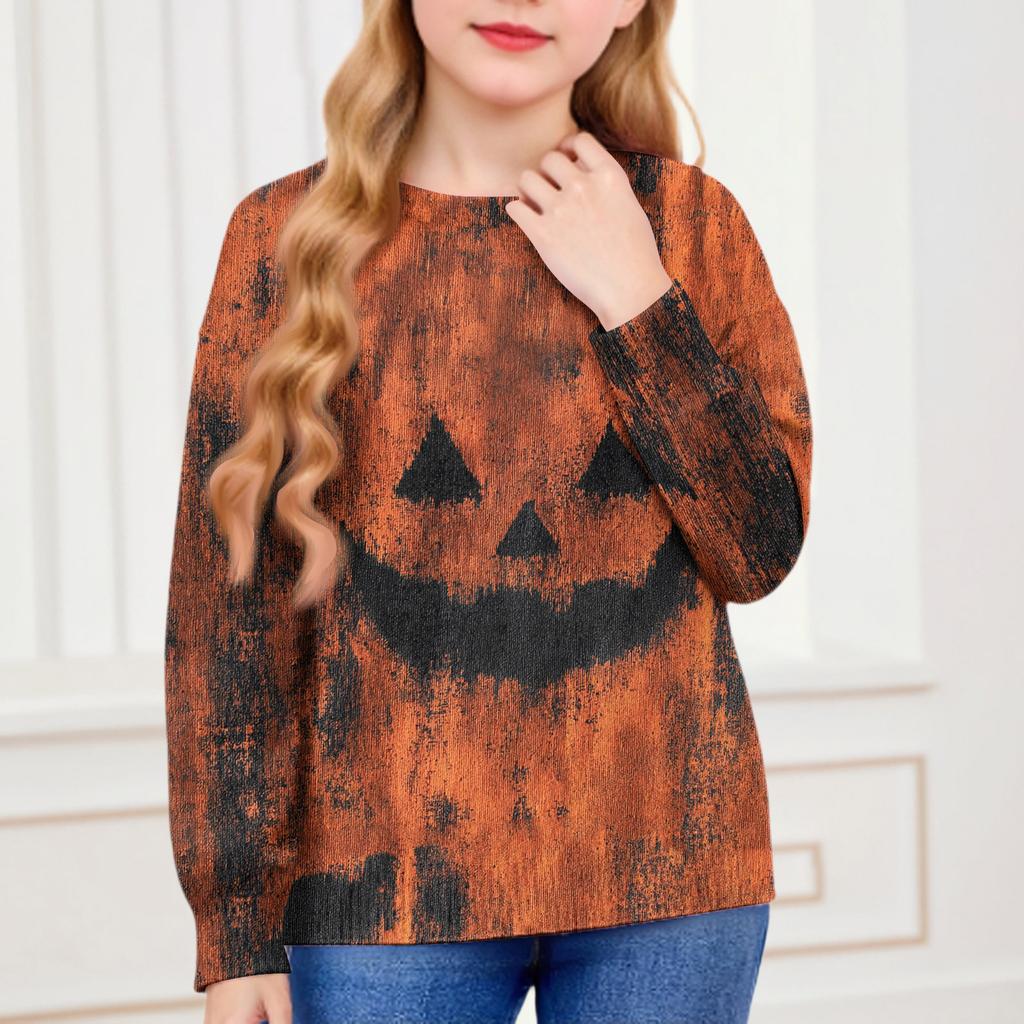 Sweatshirts For Children Boys And Girls Knit Sweater Cute Shirt Fall Crewneck Pullover Tops