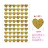 10sheet Glitter Heart Style Sticker for DIY Decor Scrapbook Journal 3MM Mini Heart Stickers Teacher Reward Envelope Seal Sticker