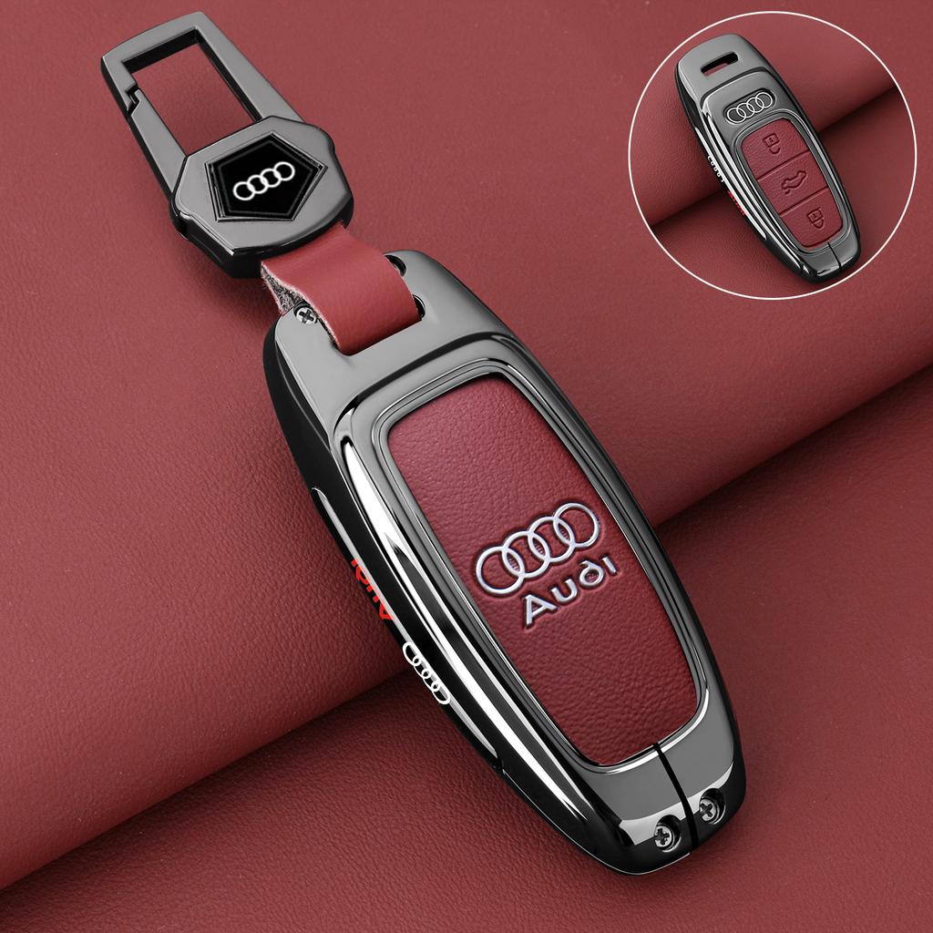 Zinc Alloy Car Key Case Cover Shell Holder Protection For Q5 Q8 A6 A3 A8 C8 S6 RS6 A7 S7 RS7 RSQ8 8Y D5 4N RS E-tron GT Q4 Q7