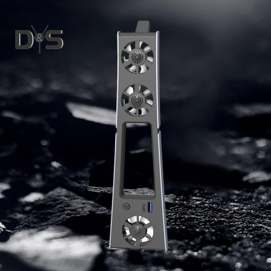 Ventilator de răcire pentru consolă de jocuri cu port USB 3.0 Zgomot redus Instalare simplă Ventilator de răcire eficient Plug-play Radiator pentru PS5 Slim