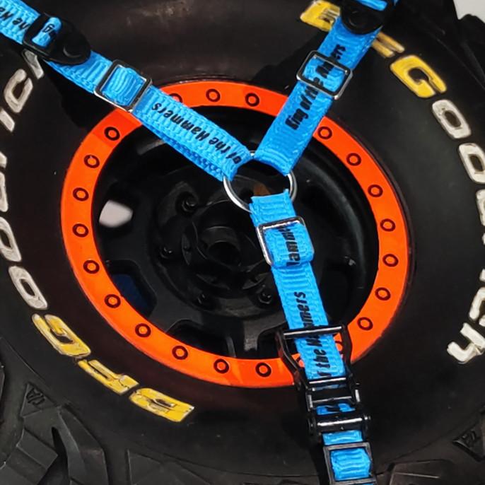 RC Upevňovací popruh na rezervní pneumatiku pro 1/10 TRX-4 Axial 90048 Auto na dálkové ovládání pro lezení