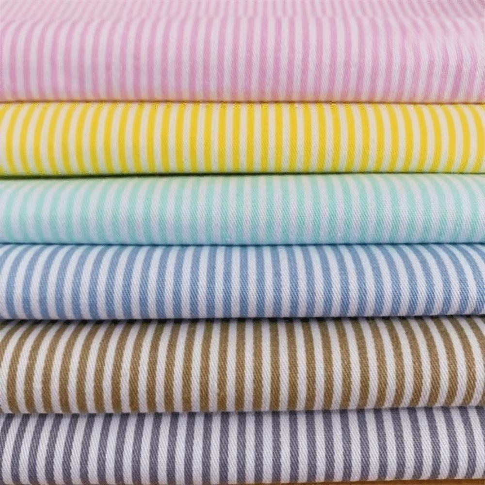 Simple 160cm*50cm Special Cotton Twill Handmade DIY Tablecloth Fruit Color Pinstripe Sewing Cloth Clothing Material