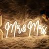 Mr and Mrs Neon Sign for Wedding Decor, Mr & Mrs Sign Wedding Ceremony Backdrop Decorations Gift for Reception