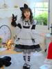 Alice Maid Halloween Cosplay Costume with Short Sleeve and Long Cute Lolita Popular for and School Sleeve Covers [RPFLQ] Girls' Dress, Apron, Sleeve,