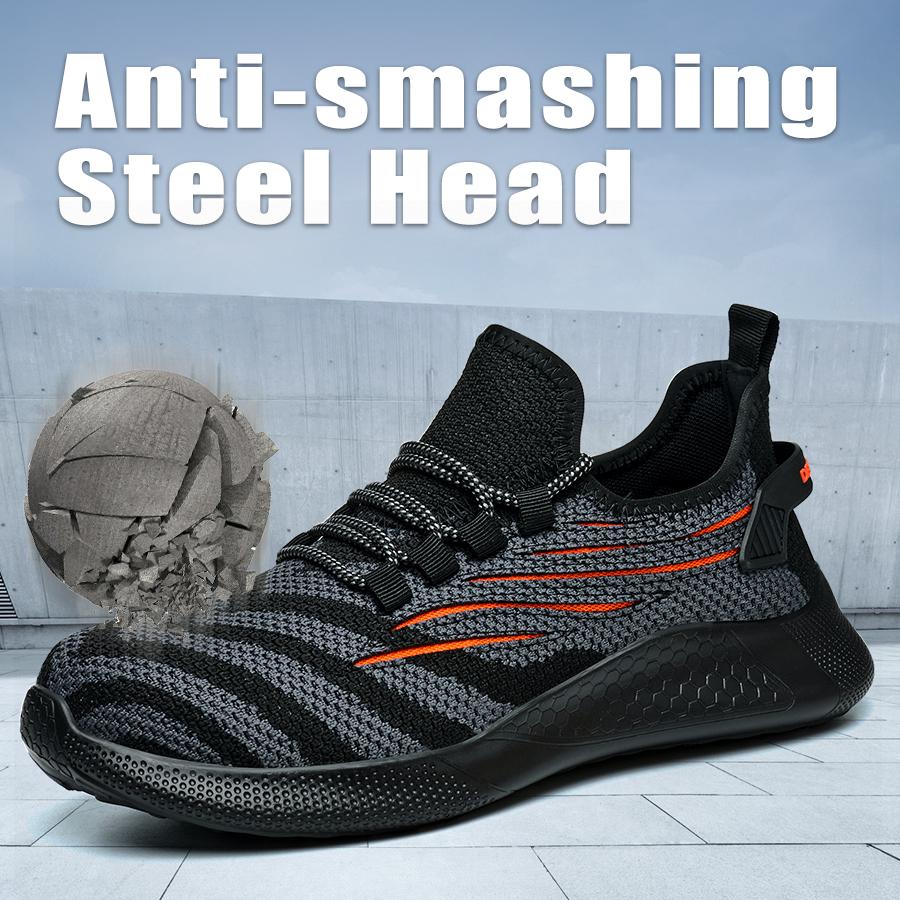 Männer Arbeit Sicherheitsschuhe Anti-punktion Arbeits Turnschuhe Männlichen Unzerstörbar Arbeit Schuhe Männer Stiefel Leichte Männer Schuhe Sicherheits Stiefel