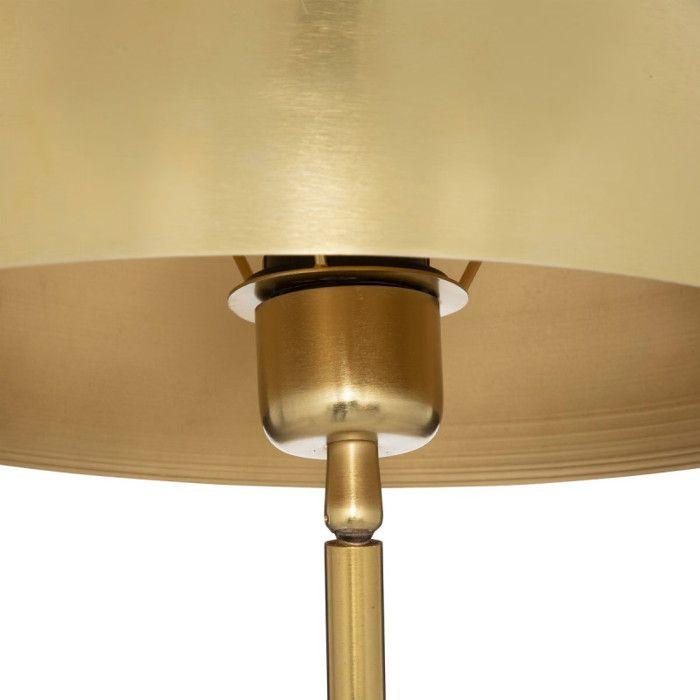 Lampe champignon "Lilio" hauteur 46 cm métal or Atmosphera