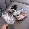 Spring & Fall New Korean-Style Girls' Mary Jane Shoes with Princess Bow & Crystal Rhinestones - for Performance and Dance