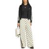 Adidas Originals Satin Polka Dot Elastic Waist Loose Wide Leg Knit Sports Pants Women Bottoms KV1168