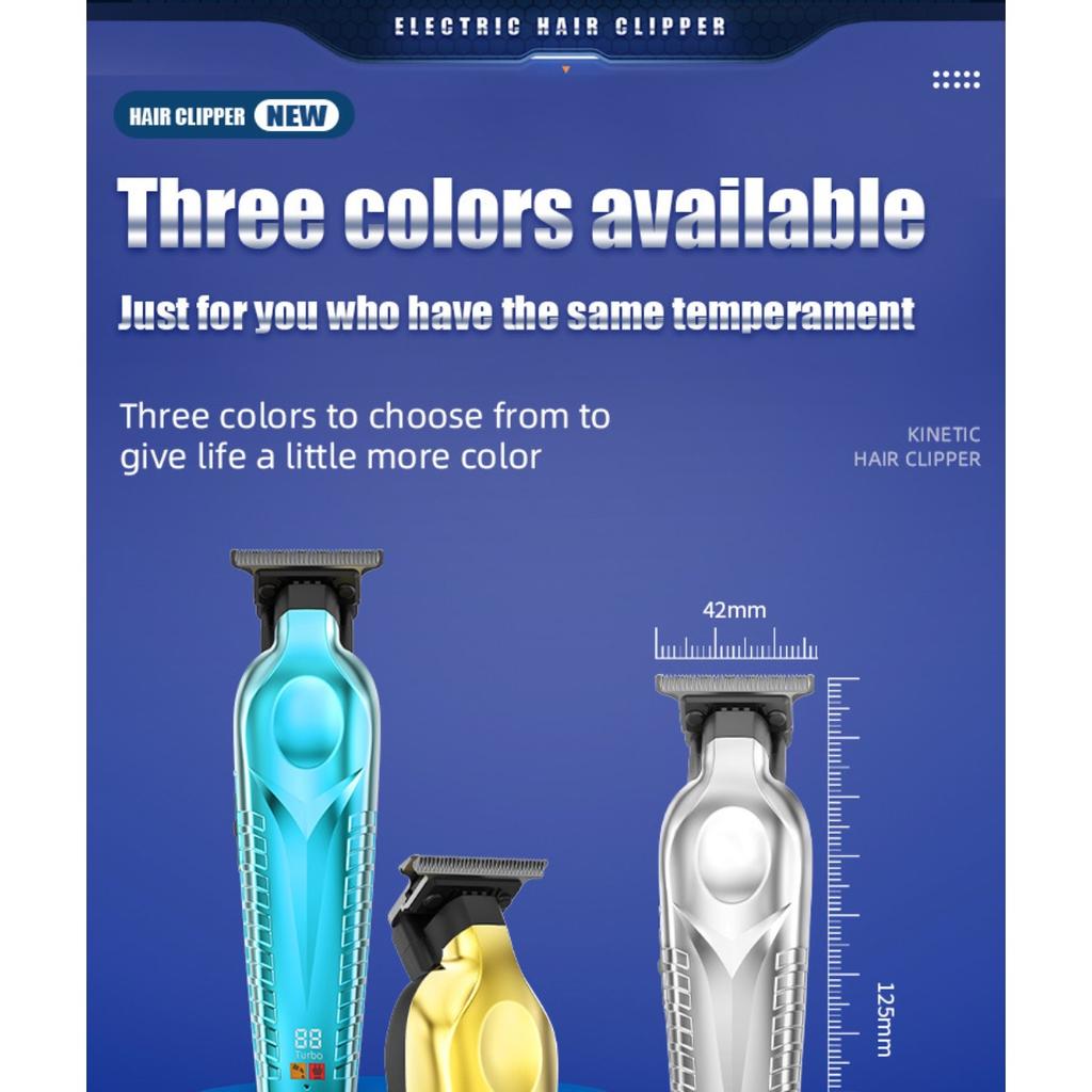 Electric Clipper, Men's, Carving Specific, Electric Pusher, Charging Model, Digital Display, Hair Salon, Professional, Electric, Hair Clipper