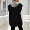 Women's Casual Loose Vintage Denim Vest Hooded Jacket