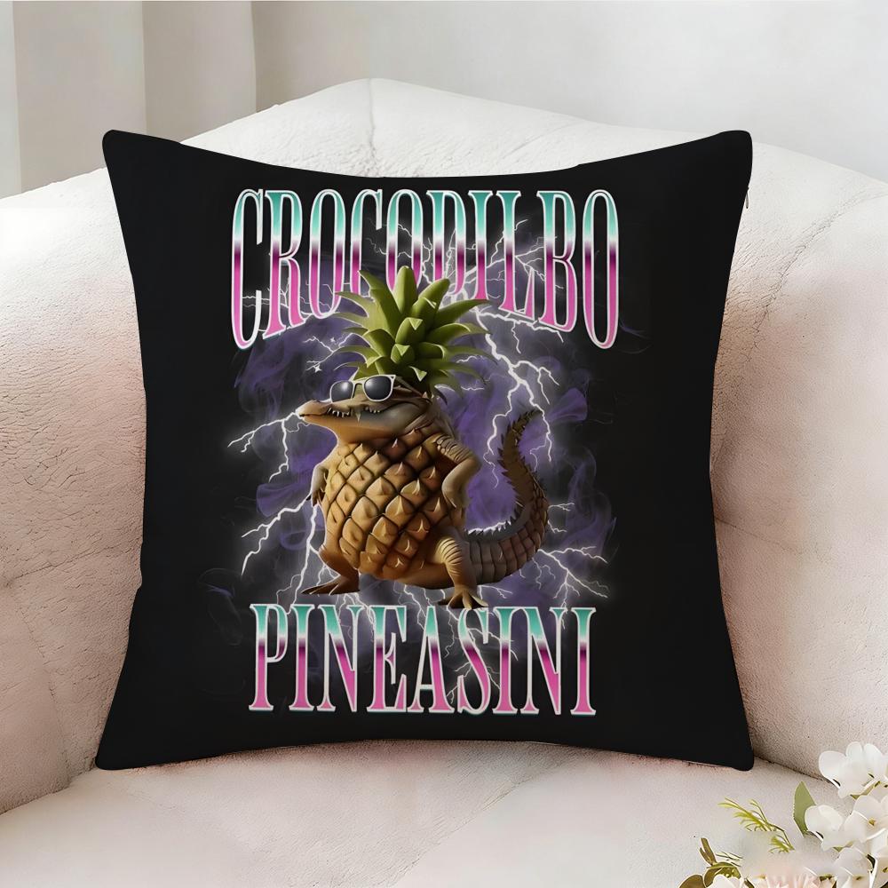 IItalian Brainrot Creative Animal Internet Pillow Case Pillowcase Doublesided Printed Sofa Cushion Bedroom Headboard Pillow