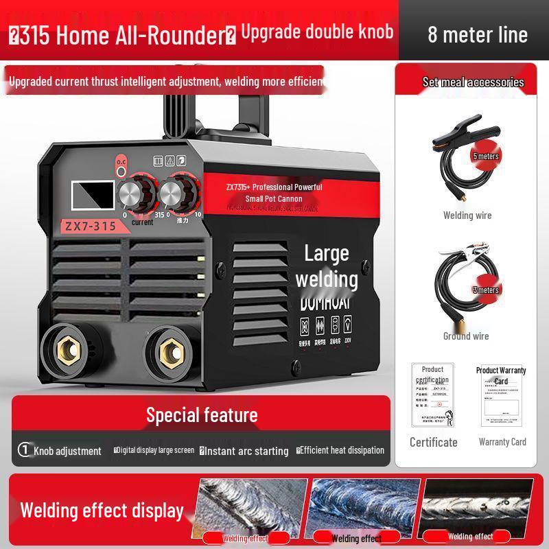 315 Dual-Use DC Electric Welder, 220V/380V, Fully Automatic for Household and Industrial Use