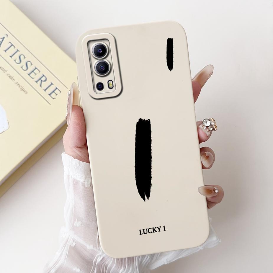 Per Custodia Vivo Y52 5G V2053 Carina Lettere Fortunate Cover Morbida Custodia in TPU Per Vivo Y72 Y 52 VivoY52 VivoY72 5G V2041 Custodie Bumper