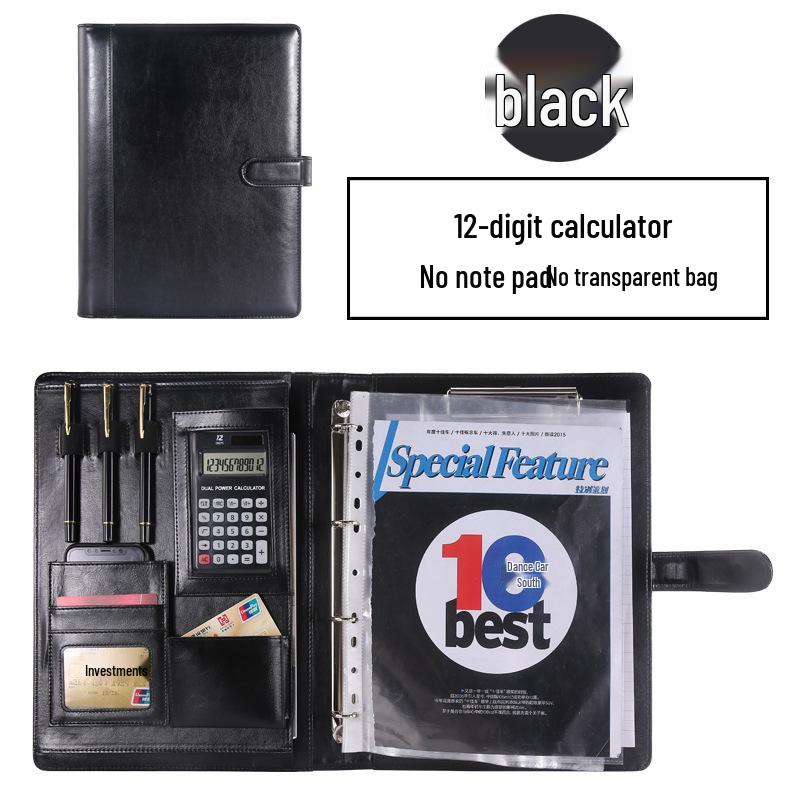 Manufacturer A4 Manager Zippered Business Ring Binder & Clipboard